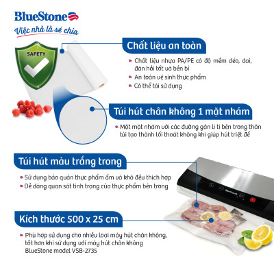 Túi Hút Chân Không Bluestone VBB-2121 - Hàng chính hãng