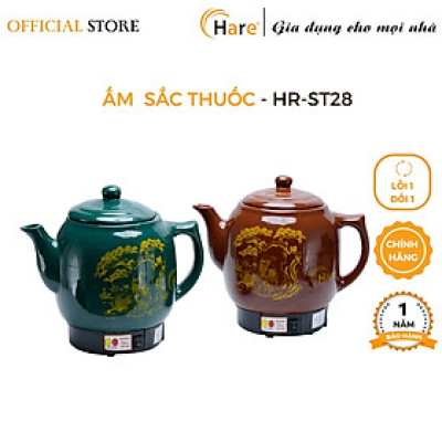 Ấm sắc thuốc tự động– HR-ST28 -hàng chính hãng thương hiệu Hare - bảo hành 12 tháng