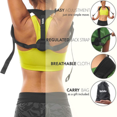 Áo chống gù lưng cho nam nữ, đai đeo khắc phục lưng tôm cải thiện vóc dáng mi01 - Chính hãng miDoctor