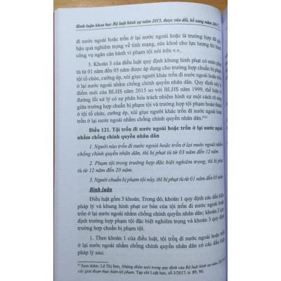 Combo 2 Cuốn: Bình Luận Khoa Học Bộ Luật Hình Sự 2015 Được Sửa Đổi, Bổ Sung Năm 2017 (Phần Chung) + (Phần Các Tội Phạm) - Quyển 1