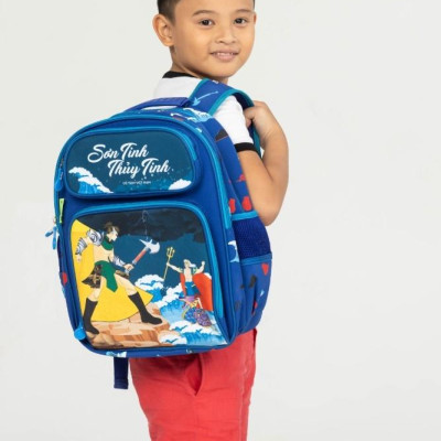 Ba Lô C1 Fairy Tale - Sơn Tinh Thủy Tinh B-12-096 - Xanh Đậm