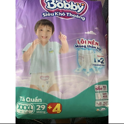 Tặng Thêm 4 Miếng Bên Trong - Tã quần Bobby XXXL29 - Tã Quần Trẻ Em Bobby XXXL Size Đại Cho Bé Từ 20-35kg - Hsd mới