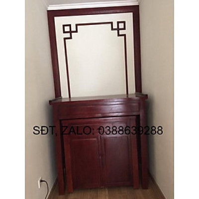Án thờ gỗ nhãn và cúng cơm gỗ mít giá thật
