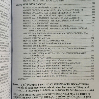 Bộ 3 cuốn sách Định Mức Dự Toán Xây Dựng Công Trình sđ, bs năm 2025 theo Thông Tư số 08/2025/TT-BXD (V2580D)