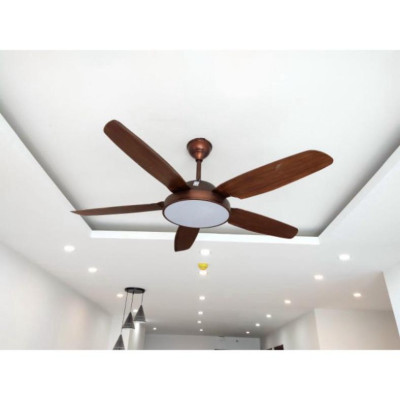 BH 5 năm  quạt trần trên nhà đèn hiện đại, nguyên nhân DC lõi đồng phối hợp LED 3 màu AS, đảo chiều hút ẩm, ĐK không chạ