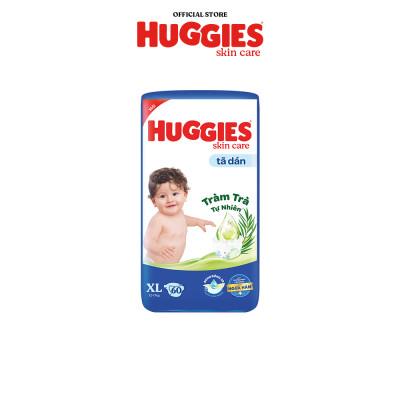 Tã/bỉm dán Huggies Skincare Super Jumbo M76/L68/XL60/XXL54