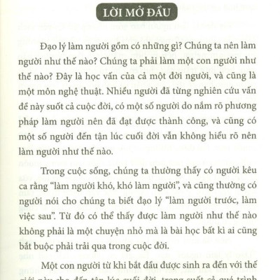 Đạo Lý Làm Người (Tái Bản)