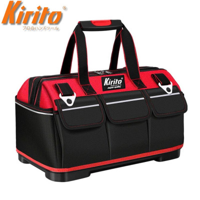Túi Đựng Dụng Cụ KIRITO Vải Dày 600D – Chống Thấm, Đế Chịu Lực, Đựng Đồ Nghề Cơ Khí, Điện màu đỏ
