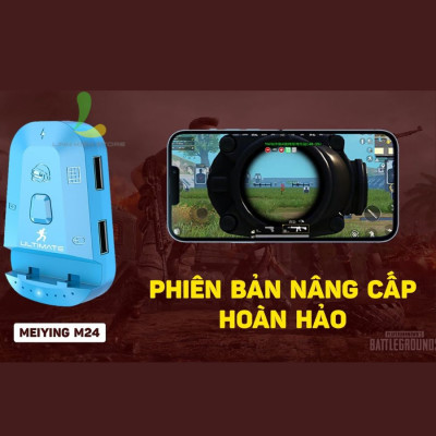 Bộ chuyển đổi chơi game Meiying M24 - Thiết bị hỗ trợ phím chuột ghìm tâm Ai kết nối điện thoại cực mướt - Hàng nhập khẩu