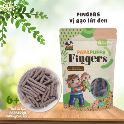 Bánh ăn dặm PAPAFOOD PAPAPUFFS FINGERS - 100% Nguyên Liệu Hữu Cơ - Gói 50g