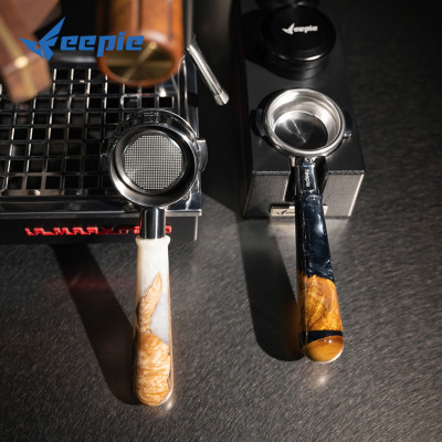 Tay cầm espresso không đáy kết hợp của gỗ và nhựa cây tư nhiên FEEPIE