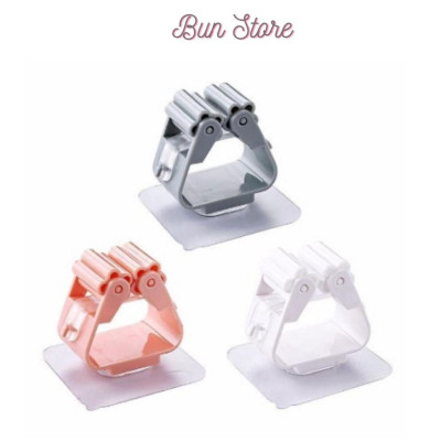 Móc dán tường kẹp giữ cây lau nhà, móc dính tường treo chổi chịu lực tốt Miếng dính tường đa năng siêu chắc