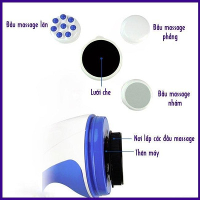 Máy Massage Cầm Tay Relax & Spin Tone 5 Đầu Đa Năng Loại Tốt