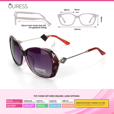 Kính mát sw8007 chống uv thời trang nữ cá tính siêu bền OURESS