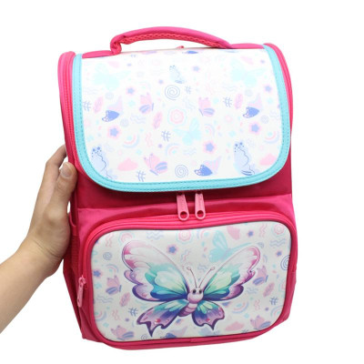 Cặp Chống Gù Bé Gái - Thiên Long BP-017 - Hình Bướm Hồng