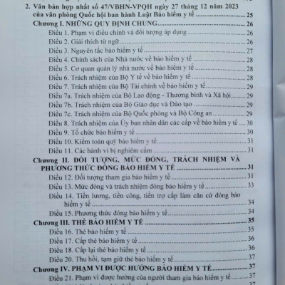 Sách Luật Bảo Hiểm Y Tế sửa đổi bổ sung năm 2024 – Hệ Thống Các Văn Bản Quy Định Chi Tiết Thi Hành (V2529T)