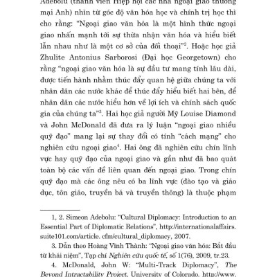 Ngoại giao văn hóa Mỹ trong hai thập niên đầu thế kỷ XXI - bản in 2024