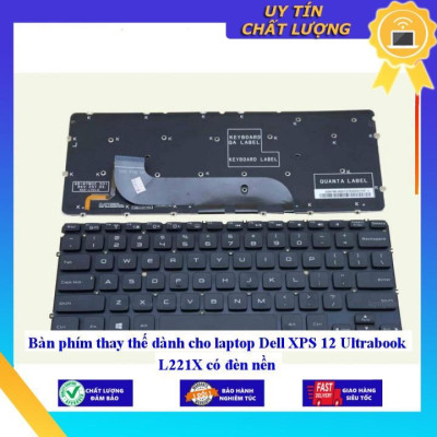 Bàn phím dùng cho laptop Dell XPS 12 Ultrabook L221X có đèn nền - Hàng Nhập Khẩu New Seal