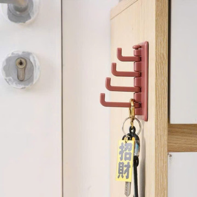 Combo 4 Móc Dán Chữ Nhật Siêu Bền - Móc Nhựa Xoay Đa Năng Dán Tường, Chịu Lực Tố - HÀNG CHÍNH HÃNG MINIIN