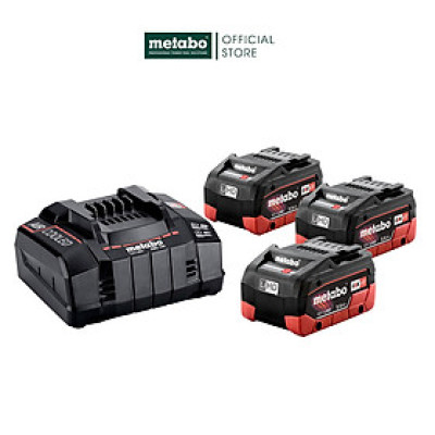 Bộ Pin LIHD & Sạc Nhanh Metabo BASIC SET 3 X LIHD 5.5AH + ASC 145