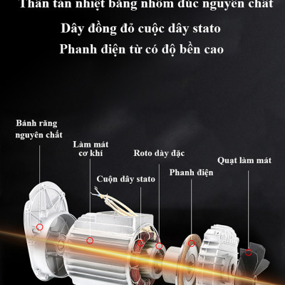 Bộ Tời Điện Kèm Rùa ABG PA300 (150/300kg) 12 Mét - Giúp Máy Tời Treo Nâng Hạ Vật Nặng Dễ Dàng Trong Nhà Xưởng Công Nghiệp Và Đời Sống, Nâng Kéo Linh Hoạt, Hiệu Quả Cao - Hàng Chính Hãng (Giao Màu Ngẫu Nhiên)