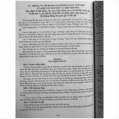 Sách Tổng Hợp Luật Đất Đai năm 2024 và Các Nghị Định, Thông Tư Hướng Dẫn Thi Hành - V2489D