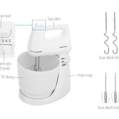 Máy Đánh Trứng Để Bàn Panasonic MK-GB3WRA - Hàng chính hãng