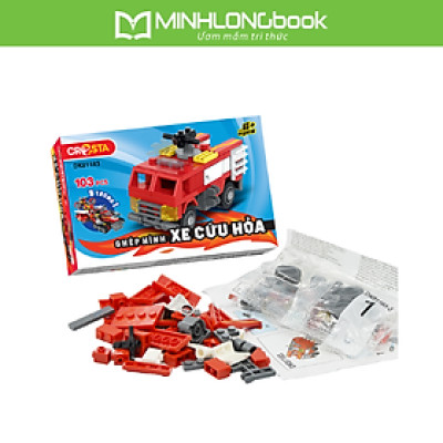 Đồ Chơi: Ghép Hình - Lực Lượng Cứu Hộ_ Xe Cứu Hỏa (103 Chi Tiết) DK81183