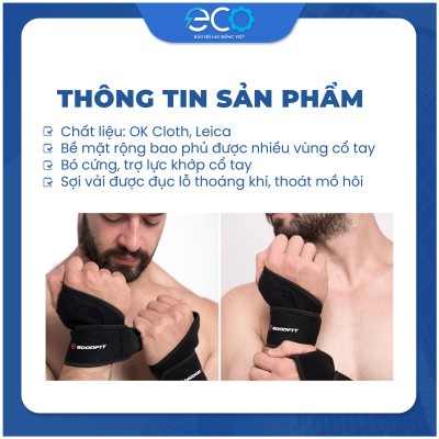 Băng quấn cổ tay xỏ ngón GoodFit GF302W dùng tập gym, tập boxing vải đục lỗ thoáng khi, đệm xốp êm ái