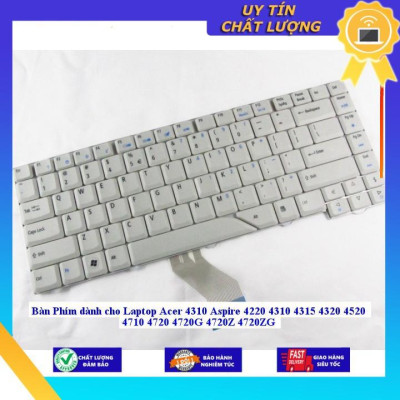 Bàn Phím dùng cho Laptop Acer 4310 Aspire 4220 4310 4315 4320 4520 4710 4720 4720G 4720Z 4720ZG  - MÀU TRẮNG - Hàng Nhập Khẩu New Seal