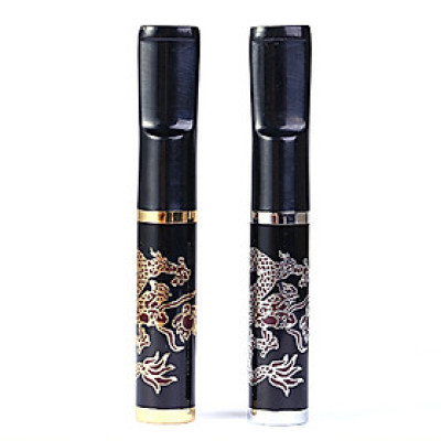 Tẩu Lọc Thuốc Cầm Tay 218ZB Họa Tiết Rồng Cuốn Nổi Bật Cao Cấp ( Giao Màu Ngẫu Nhiên )