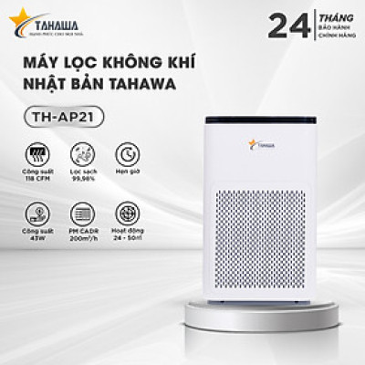 Máy lọc không khí Nhật Bản Tahawa TH-AP21 là sản phẩm được thiết kế tinh tế với màu trắng sang trọng, nhỏ gọn. Chúng cũng có thể được xem như là 1 vật trang trí nội thất cho căn nhà, văn phòng làm việc của mình, góp phần sang trọng