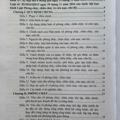 Sách Luật Phòng Cháy, Chữa Cháy Và Cứu Nạn Cứu Hộ - Quy Định Pháp Luật Về Công Tác Cứu Nạn, Cứu Hộ Của Lực Lượng Phòng Cháy Và Chữa Cháy (V2550T)