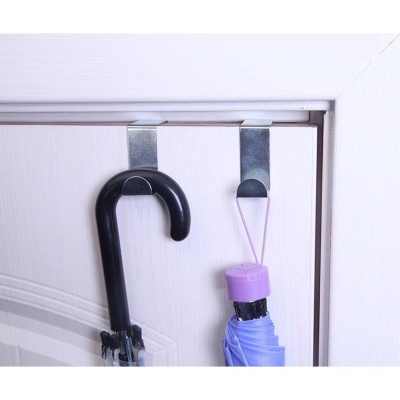 2 Móc Gài Inox Treo Đồ Hình Chữ Z, Gắn Sau Cánh Cửa Tủ, Cửa Nhà Tắm, Nhà Bếp Treo Đồ Đa Năng, Tiện Dụng, Dễ Dàng Sử Dụng. TakyHome 2016set2