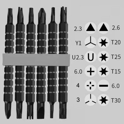 Bộ tua vít ABG ngôi sao hình chữ U 13 món có độ cứng cao, từ tính mạnh, tiết kiệm sức lao động