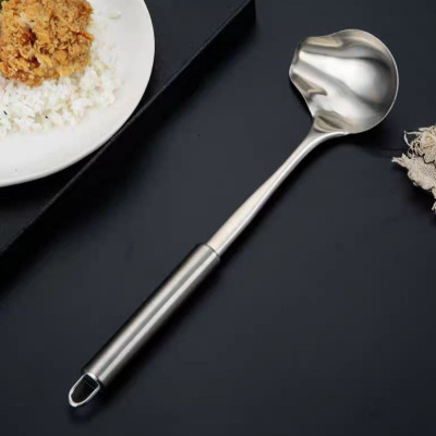 Muôi múc trân châu inox mỏ vịt - muôi múc nước lèo nhà hàng nhà bếp