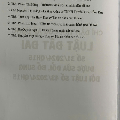 Sách Chỉ Dẫn Tra Cứu Áp Dụng Luật Đất Đai 2024 - ThS. Nguyễn Biên Thùy và ThS. Phạm Thị Hằng (V2434A)