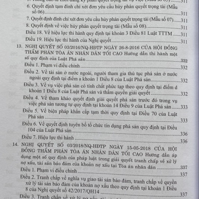 Hệ Thống Các Nghị Quyết Của Hội Đồng Thẩm Phán, Toà Án Nhân Dân Tối Cao Về  Hành Chính, Kinh Tế - Thương Mại và Hôn Nhân Gia Đình Từ Năm 2000 Đến 2023