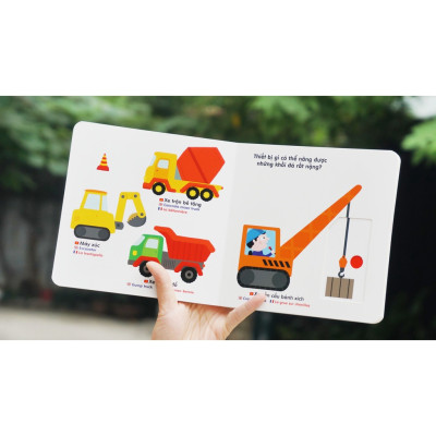 Sách Chuyển Động Thông Minh Đa Ngữ Việt - Anh - Pháp Các Loại Hoa Quả