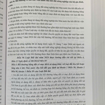 Chỉ dẫn áp dụng Luật Đất đai năm 2024