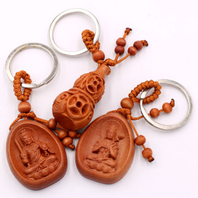 Combo 3 móc khóa Phật Bất Động Minh Vương - Đại Thế Chí - Hồ Lô Kim Tiền - may mắn, bình an