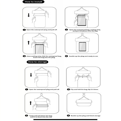 Túi chống nước waterproof cao cấp cho điện thoại 6.9 inch trở xuống chuẩn chống nước IPx8 hiệu WIWU