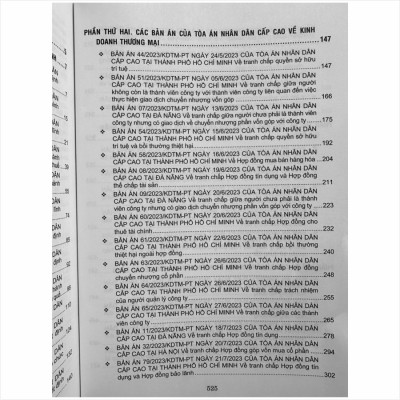 Sách Tuyển Tập Các Bản Án Của Tòa Án Nhân Cấp Cao Về Hành Chính - Kinh Doanh Thương Mại - Hôn Nhân Gia Đình - Lao Động (Dành cho Thẩm phán, Thẩm tra viên, Hội thẩm, Kiểm sát viên, Luật sư và các học viên tư pháp ) - TS. Trần Văn Hà (V2446A)