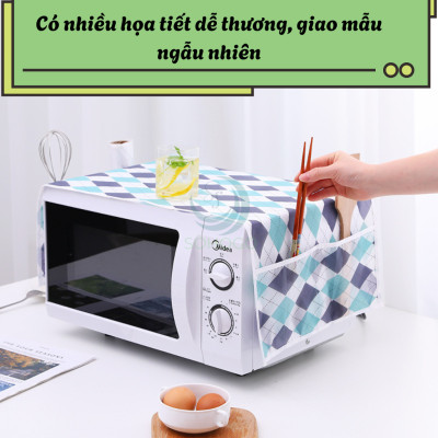 Tấm Phủ Lò Vi Sóng Chống Nước Đa Năng Khăn Trải Lò Vi Sóng 2 Túi Tiện Lợi Tấm Che Lò Vi Sóng Trang Trí Dễ Thương Tấm Bọc Lò Vi Sóng Kèm Túi Đựng Đồ Tấm Phủ Bảo Vệ Lò Vi Sóng In Hình Xinh Xắn