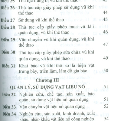 Luật Quản Lý, Sử Dụng Vu Khí, Vật Liệu Nổ Và Công Cụ Hỗ Trợ Năm 2024