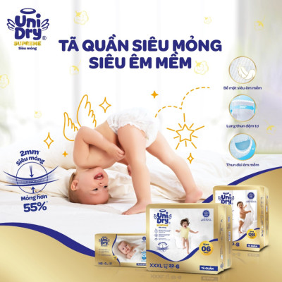 [Mẫu mới] Tã dán Unidry G3X Supreme sơ sinh Newborn mới - 40 miếng