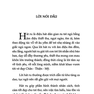 Hát Ru - Tập Hợp Những Câu Hát Thấm Đượm Tình Quê Hương