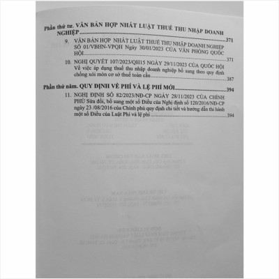 Sách Sổ Tay Nghiệp Vụ Thuế – Quy Trình Thanh Tra, Kiểm Tra, Hoàn Thuế, Phí, Lệ Phí - V2306D