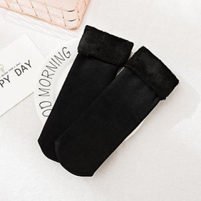 Tất da lót lông mùa đông siêu ấm chân