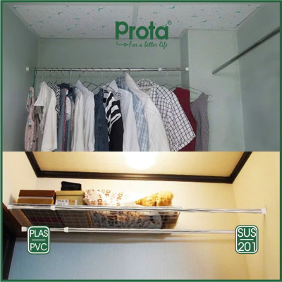 [CHÍNH HÃNG] Prota Thanh treo tường inox đa năng không cần khoan tường ống 19mm - Cam kết 1 đổi 1